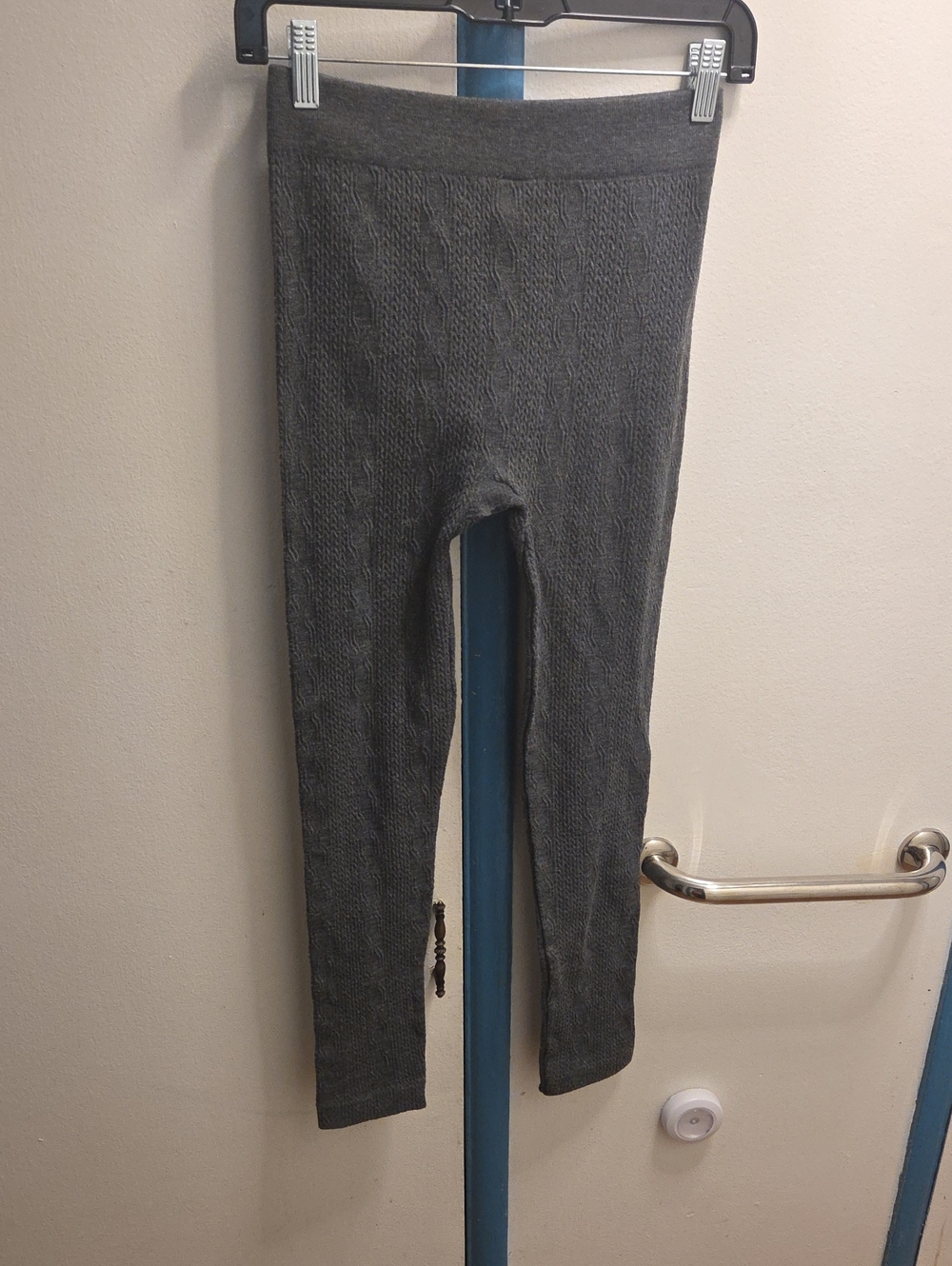 Faded Glory Dark Gray Cable Knit Leggings Thermals